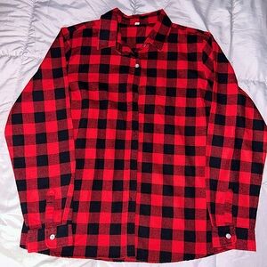 Large Red/Black Flannel